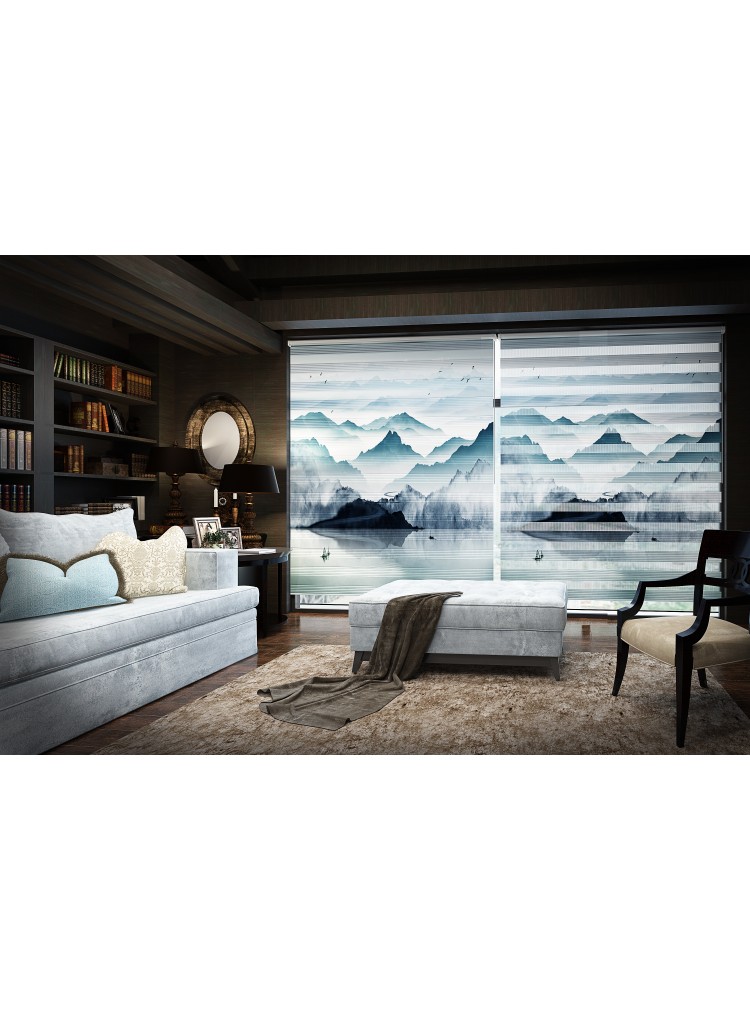 ZEBRA PERDE MAVİ MANZARA MODELİ